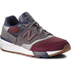 Sneakersy NEW BALANCE - ML597BGN Kolorowy Szary. Szare buty sportowe na co dzień męskie New Balance, w kolorowe wzory, z materiału. W wyprzedaży za 279.00 zł.