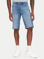 Wrangler Szorty jeansowe Colton 112362488 Niebieski Regular Fit. Niebieskie szorty męskie Wrangler, bez wzorów, z bawełny. Za 149.99 zł.