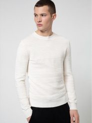 Hugo Sweter Sottor 50446415 Beżowy Regular Fit. Brązowe kardigany męskie Hugo, m, bez wzorów, z bawełny, bez ramiączek. Za 629.99 zł.