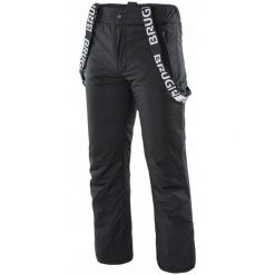 Spodnie narciarskie dla mężczyzn Brugi 4ARD. Czarne spodnie narciarskie i snowboardowe męskie Brugi, bez wzorów, narciarskie. W wyprzedaży za 219.50 zł.