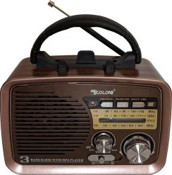 Radio RetroAudio RADIO KUCHENNE FM z rączką PRZENOŚNE sieciowe kol.2 miedziany środkowy. Brązowe radia RetroAudio. Za 52.49 zł.