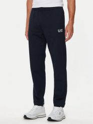EA7 Emporio Armani Spodnie dresowe 8NPP65 PJVRZ 1562 Granatowy Regular Fit. Niebieskie spodnie dresowe męskie EA7 Emporio Armani, bez wzorów, z bawełny. Za 229.99 zł.
