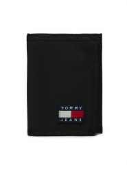 Tommy Jeans Portfel AM0AM12920 Czarny. Czarne portfele męskie Tommy Jeans, bez wzorów, z jeansu. Za 159.99 zł.