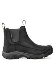 Keen Sztyblety Anchorage Boot III WP 1017789 Czarny. Czarne sztyblety męskie Keen, z nubiku, bez obcasa, bez zapięcia. Za 519.99 zł.