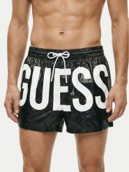 Guess Szorty kąpielowe F6GT03 WN322 Czarny Regular Fit. Czarne kąpielówki męskie Guess, l, z aplikacjami, z syntetyku. Za 282.99 zł.