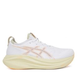 Buty do biegania Asics. Białe buty do biegania męskie Asics, bez wzorów, bez zapięcia, do biegania. Za 689.99 zł.
