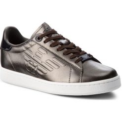 Sneakersy EA7 EMPORIO ARMANI - X8X001 XCC01 00078 Gun Metal. Brązowe buty sportowe na co dzień męskie EA7 Emporio Armani, z materiału, klasyczne. Za 689.00 zł.