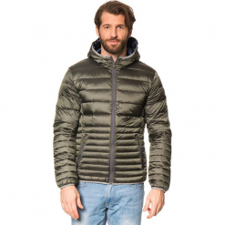 Kurtka puchowa w kolorze khaki. Brązowe kurtki męskie CMP Men, z materiału. W wyprzedaży za 318.95 zł.