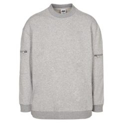 Bluza Urban Classics training terry crew. Szare bluzy nierozpinane męskie Urban Classics, m, bez wzorów, bez ramiączek, bez kaptura. Za 214.00 zł.