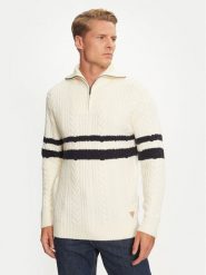 Guess Sweter M4BR12 Z3HA2 Écru Regular Fit. Kardigany męskie Guess, m, z aplikacjami, z syntetyku, bez ramiączek. Za 269.99 zł.