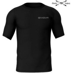 Męska Koszulka Sportowa Givova Corpus 2 - 2XL, Oddychająca i Elastyczna. Czarne bielizna termoaktywna męska Givova, m, bez wzorów, z elastanu, bez ramiączek, do piłki nożnej. Za 155.99 zł.