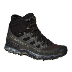 Buty trekkingowe męskie La Sportiva La Ultra Raptor Ii Mid Gtx. Czarne buty zimowe męskie La Sportiva, bez wzorów, z materiału, sportowe, za kostkę, bez obcasa, bez zapięcia. Za 1,021.00 zł.