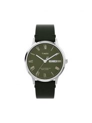 Timex Zegarek Waterbury Classic TW2W50500 Zielony. Zielone, analogowe zegarki męskie Timex. Za 489.99 zł.