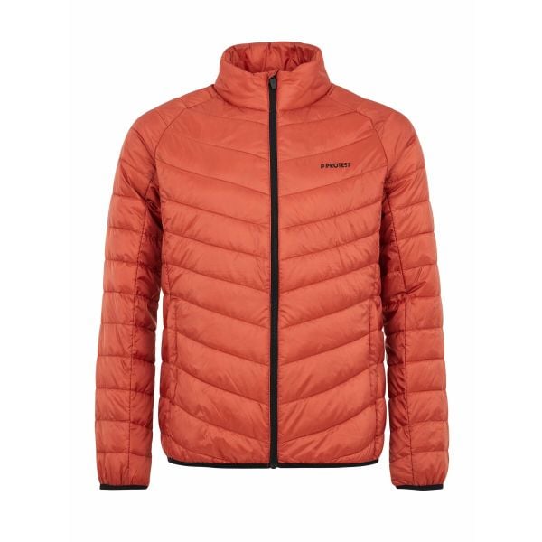 Kurtka puchowa Protest PRTSHAFFER Outdoor. Brązowe kurtki męskie Protest, na zimę, bez wzorów, z puchu, sportowe, bez ramiączek, bez kaptura. Za 422.00 zł.