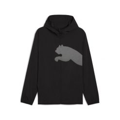 Męska kurtka z tkaniny Train All Day z dużym logo PUMA. Czarne kurtki męskie Puma, m, bez wzorów, z tkaniny, sportowe, bez ramiączek, bez kaptura. Za 269.00 zł.