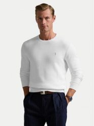 Polo Ralph Lauren Sweter 710918163504 Biały Regular Fit. Białe kardigany męskie Polo Ralph Lauren, m, bez wzorów, z bawełny, bez ramiączek. Za 859.99 zł.
