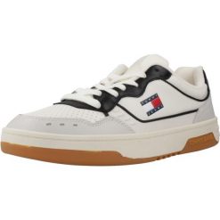 Buty TOMMY JEANS TJM CUPSOLE ELEVATED LEA Biały. Białe buty trekkingowe męskie Tommy Hilfiger, bez wzorów, z jeansu, sportowe, bez obcasa, bez zapięcia. Za 444.99 zł.