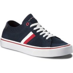 Tenisówki TOMMY HILFIGER - Lightweight Corporate Sneaker FM0FM01619 Midnight 403. Niebieskie trampki męskie Tommy Hilfiger, z gumy. Za 299.00 zł.