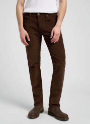 MESKIE SPODNIE LEE DAREN ZIP FLY ARABICA 112370650. Spodnie na co dzień męskie Lee, bez wzorów, z materiału. Za 219.99 zł.