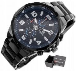 Zegarek Perfect ZEGAREK MĘSKI PERFECT RAMON CHRONOGRAF +BOX GRAWER. Zegarki męskie Perfect. Za 415.80 zł.