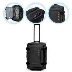 Walizka podróżna KADVA Lazio. Czarne walizki męskie KADVA, bez wzorów. Za 249.99 zł.