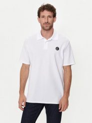 Just Cavalli Polo 76OAGG23 Biały Regular Fit. Białe koszulki polo męskie Just Cavalli, m, bez wzorów, z bawełny, bez kołnierzyka, bez ramiączek. Za 399.99 zł.