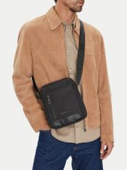 GINO ROSSI Saszetka C-GIN-E-031-05 Czarny. Czarne saszetki męskie Gino Rossi, bez wzorów, z materiału. Za 99.99 zł.