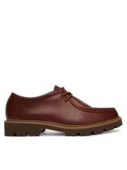 Clarks Półbuty Cleyhill Seam 26186417 Brązowy. Brązowe codzienne półbuty męskie Clarks, bez wzorów, ze skóry, bez obcasa, bez zapięcia. Za 519.99 zł.