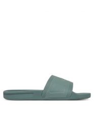 Quiksilver Klapki Dockyard AQYL101381 Zielony. Zielone klapki i japonki męskie Quiksilver, bez wzorów, z tworzywa sztucznego. Za 99.99 zł.