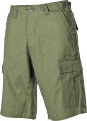 MFH Spodnie US Bermuda BDU Rip Stop oliwkowe XXL. Zielone długie spodnie sportowe męskie MFH, bez wzorów. Za 206.00 zł.