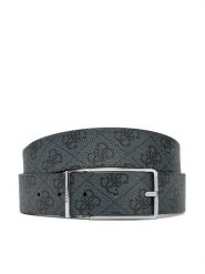 Guess Pasek Męski BMAGLO P5235 Czarny. Czarne paski męskie Guess, z aplikacjami, ze skóry. Za 169.99 zł.