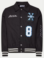 Richmond X Kurtka bomber Bentaz UMP24099GB Czarny Regular Fit. Czarne kurtki męskie Richmond X, m, bez wzorów, z syntetyku, bez ramiączek, bez kaptura. Za 479.99 zł.