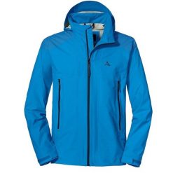 Kurtka trekkingowa męska Schoffel 2,5L Triigi 20K. Niebieskie kurtki męskie Schöffel, l, bez wzorów, z nylonu, bez ramiączek, bez kaptura. Za 744.70 zł.