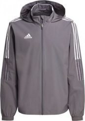 Kurtka męska Adidas Tiro 21 All-Weather szara r. M. Szare kurtki męskie ADIDAS, m, bez wzorów, bez ramiączek, bez kaptura. Za 227.76 zł.