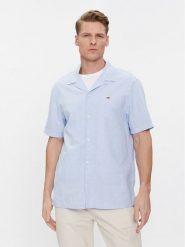 Tommy Jeans Koszula Camp DM0DM18963 Błękitny Regular Fit. Niebieskie koszule męskie Tommy Jeans, m, bez wzorów, z jeansu, bez kołnierzyka, bez ramiączek. Za 229.99 zł.
