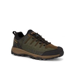 Buty trekkingowe męskie TREZETA Thunder Leather z membraną WP. Zielone buty trekkingowe męskie TREZETA, bez wzorów, sportowe, bez obcasa, bez zapięcia. Za 499.90 zł.
