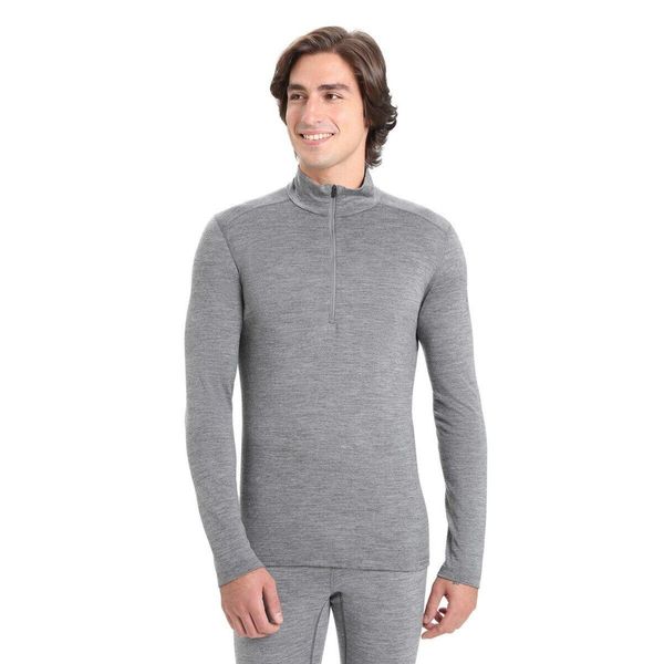 Koszulka Termiczna Męska Icebreaker 200 Oasis LS Half Zip. Szare bielizna termoaktywna męska Icebreaker, m, bez wzorów, bez ramiączek. Za 420.99 zł.