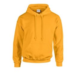 Bluza Z Kapturem Dla Dorosłych Unisex Heavy Blend. Żółte bluzy nierozpinane męskie GILDAN, m, bez wzorów, bez ramiączek, z kapturem. Za 74.99 zł.