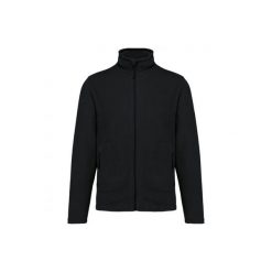 Ekologiczny polar Kariban. Czarne bluzy z polaru męskie KARIBAN, m, bez wzorów, z polaru, bez ramiączek, bez kaptura. Za 172.00 zł.