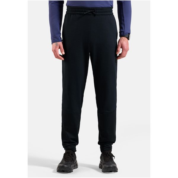 Spodnie dresowe Odlo Pants regular length ESSENTIAL THERMAL. Czarne spodnie dresowe męskie Odlo, bez wzorów, z dresówki. Za 409.99 zł.