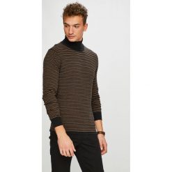 Scotch & Soda - Sweter. Szare swetry męskie Scotch & Soda, z bawełny, z golfem, z krótkim rękawem. Za 339.90 zł.