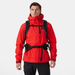 Kurtka turystyczna Helly Hansen Odin 9 Worlds 3.0. Czerwone kurtki męskie Helly Hansen, bez wzorów, sportowe, bez ramiączek, bez kaptura. W wyprzedaży za 1,997.50 zł.