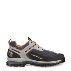 Buty trekkingowe męskie Garmont Dragontail Tech Gtx. Niebieskie buty trekkingowe męskie Garmont, bez wzorów, z materiału, bez zapięcia, trekkingowe. Za 742.55 zł.