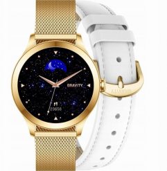 Smartwatch Gravity Smartwatch Biało-Złoty 2 Paski GT25-2 PRO. Białe zegarki smartwatch Gravity. Za 177.86 zł.