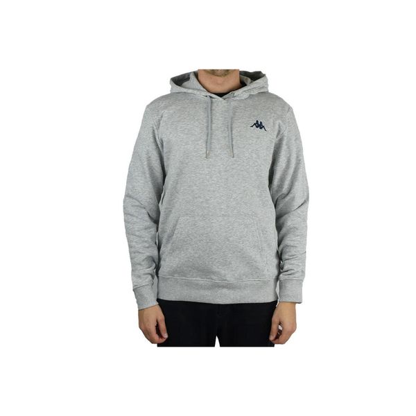 Bluza dresowa sportowa męska Kappa Vend Hooded. Szare bluzy bez kaptura męskie Kappa, m, bez wzorów, z bawełny, sportowe, bez ramiączek, bez kaptura. Za 99.99 zł.