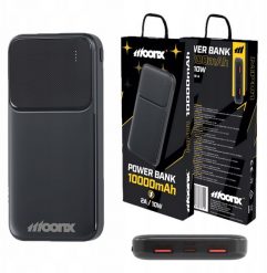 Powerbank 10000 mAh 2 x USB-A 2A 10W Czarny | Kabel USB-A Do USB-C 30 cm. Czarne powerbanki etumi. Za 50.00 zł.