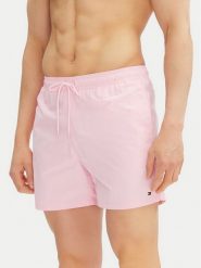 Tommy Hilfiger Szorty kąpielowe UM0UM03477 Różowy Regular Fit. Czerwone kąpielówki męskie Tommy Hilfiger, bez wzorów, z syntetyku. Za 189.99 zł.