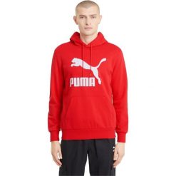 Bluza z kapturem Puma Classics Logo, Mężczyźni. Czerwone bluzy nierozpinane męskie Puma, m, bez wzorów, z bawełny, sportowe, bez ramiączek, z kapturem. Za 290.00 zł.