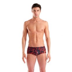 Szorty kąpielowe męskie Arena Graphic Swim Low Waist Short. Czarne kąpielówki męskie ARENA, m, bez wzorów, z materiału. Za 199.99 zł.