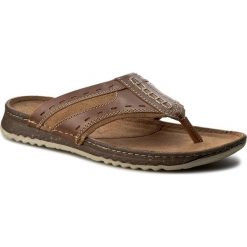 Klapki CESARE CAVE MI07-LORENZO-03. Szare klapki i japonki męskie Cesare Cave, bez wzorów, ze skóry. W wyprzedaży za 49.99 zł.
